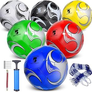 6 Pack Size 5/4/3 Soccer Balls