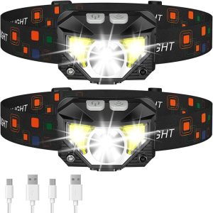 LHKNL Headlamp Flashlight, Lumen Ultra-Light Bright LED