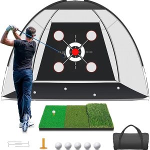Golf Net with Practice Mat