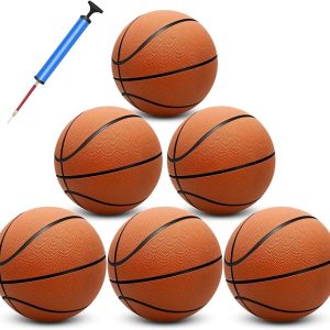 6 Pack 29.5" Official Size 7 Basketball Balls