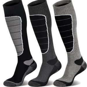 Hylaea Merino Wool Ski Socks, Cold Weather Socks for Snowboarding