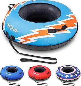 GoSports 44 Inch Heavy-Duty Winter Snow Tube with Premium Canvas Cover