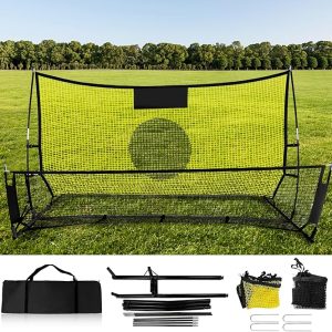 Portable Soccer Rebounder Net, 2 in 1 Soccer
